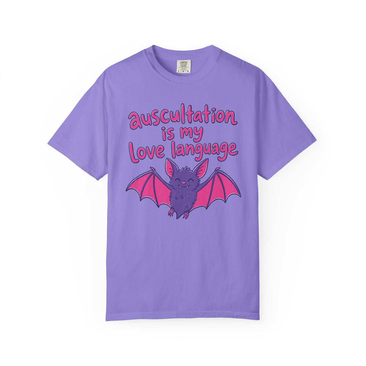 auscultation is my love language - Halloween Bat Tee