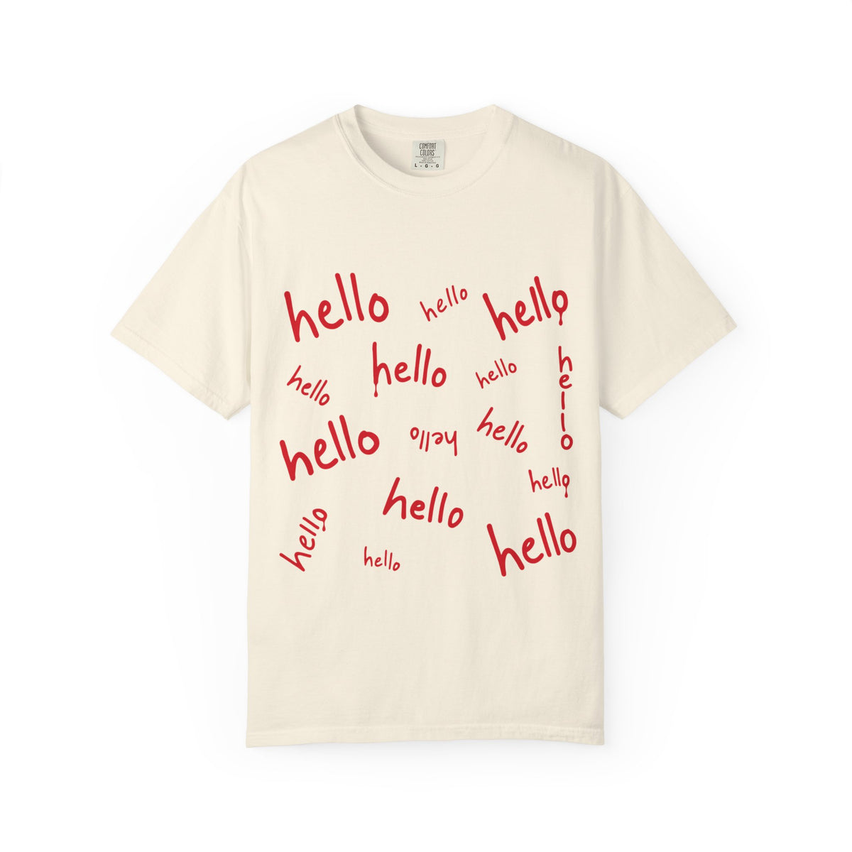 hello hello hello hello —  Halloween Tee Comfort Colors