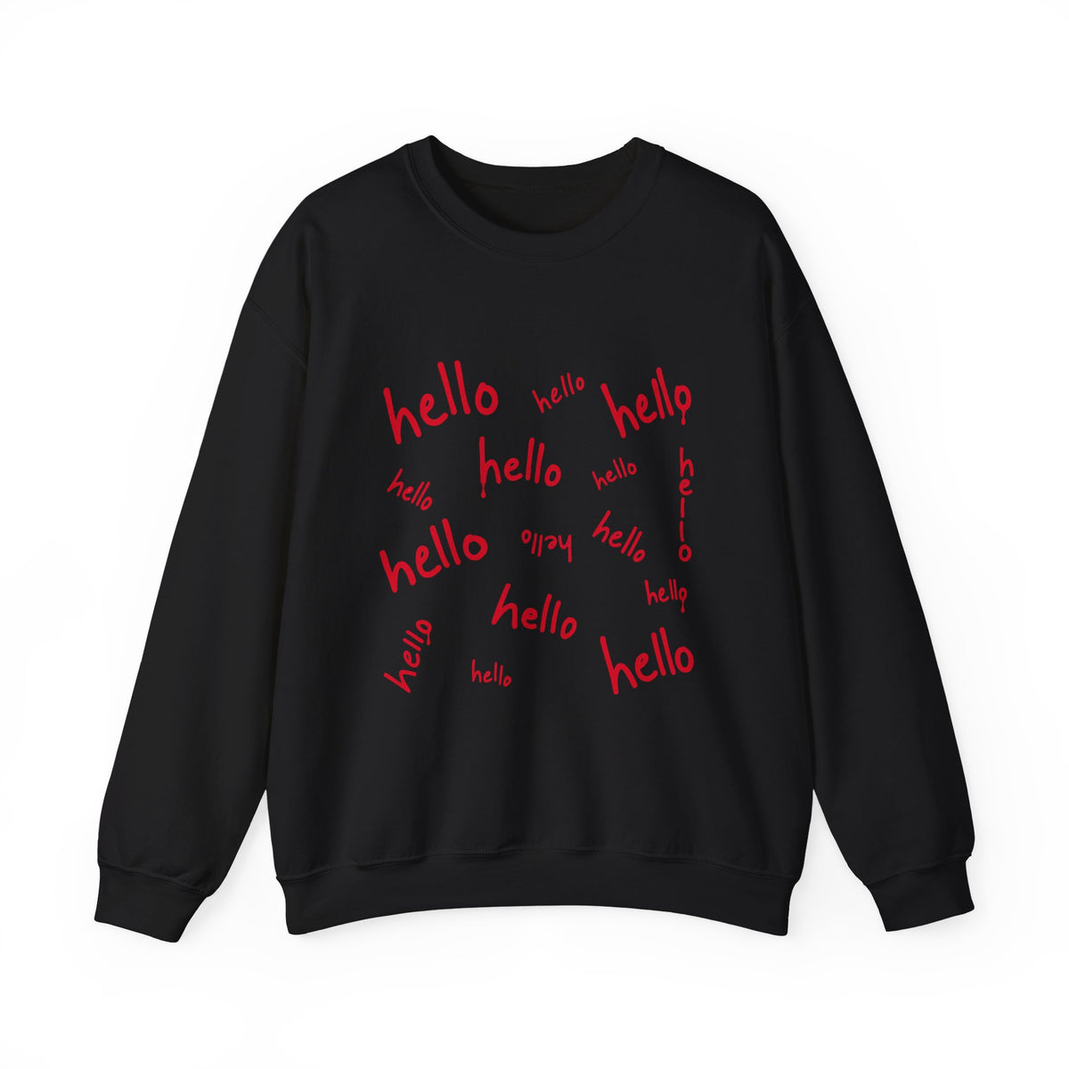hello hello hello hello — Halloween Sweatshirt Gildan 18000