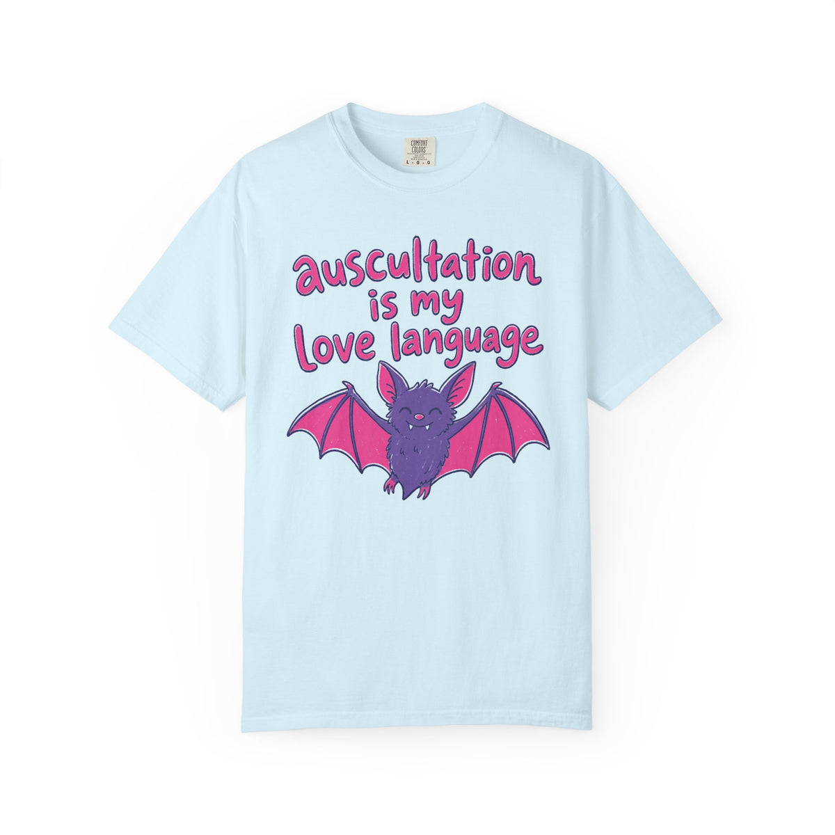 auscultation is my love language - Halloween Bat Tee