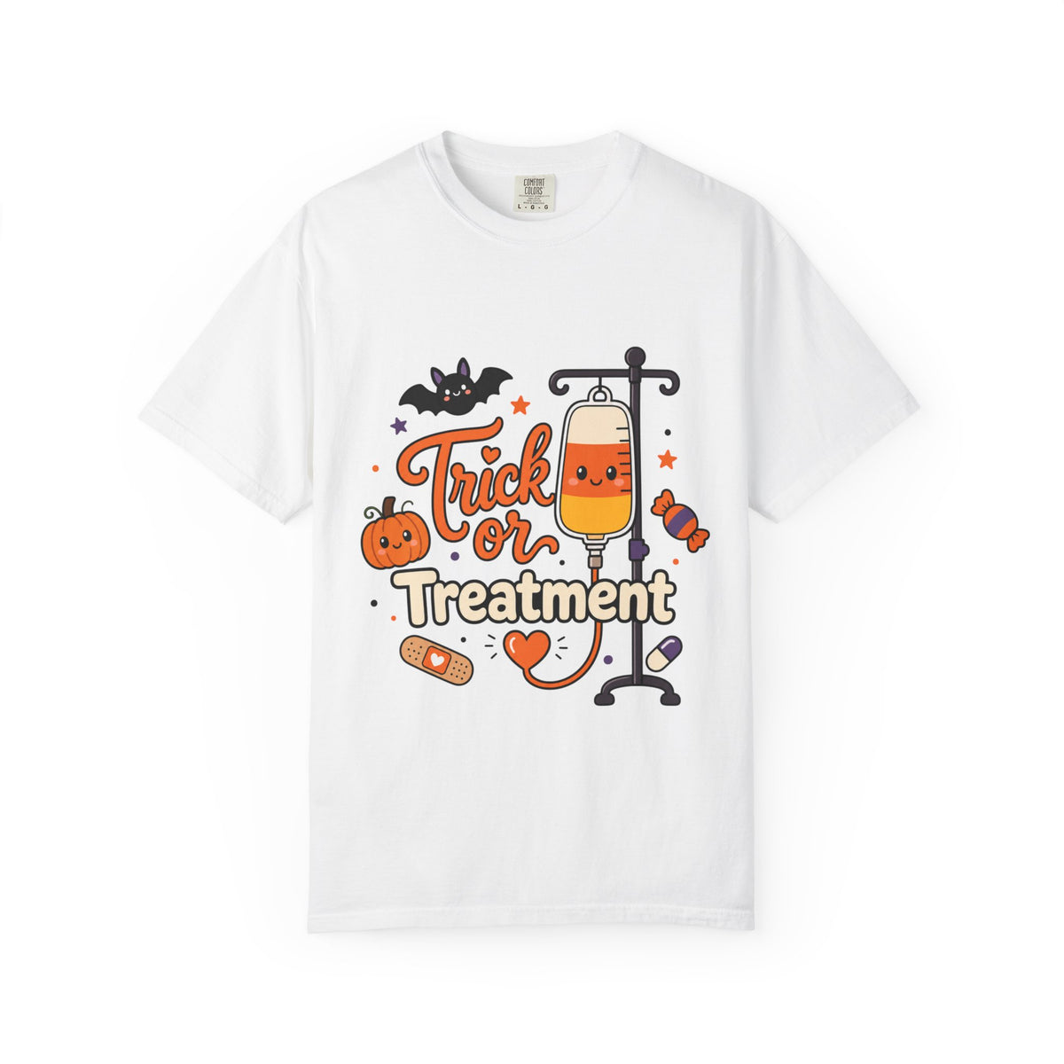 Trick or Treatment — Cute Kids IV Halloween Tee Comfort Colors