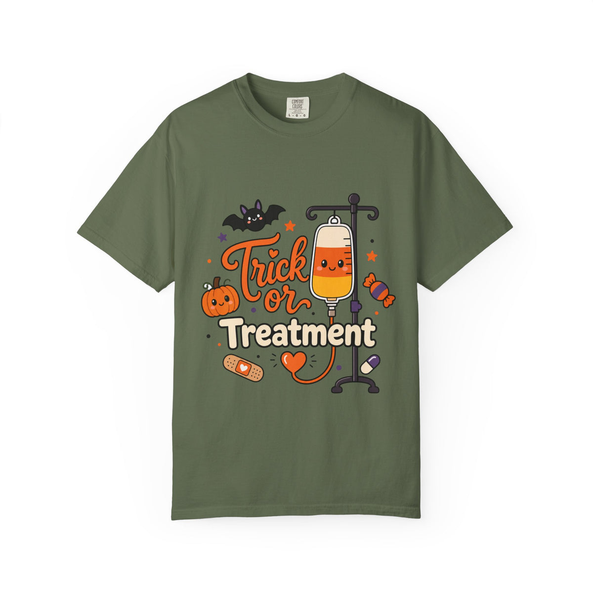 Trick or Treatment — Cute Kids IV Halloween Tee Comfort Colors