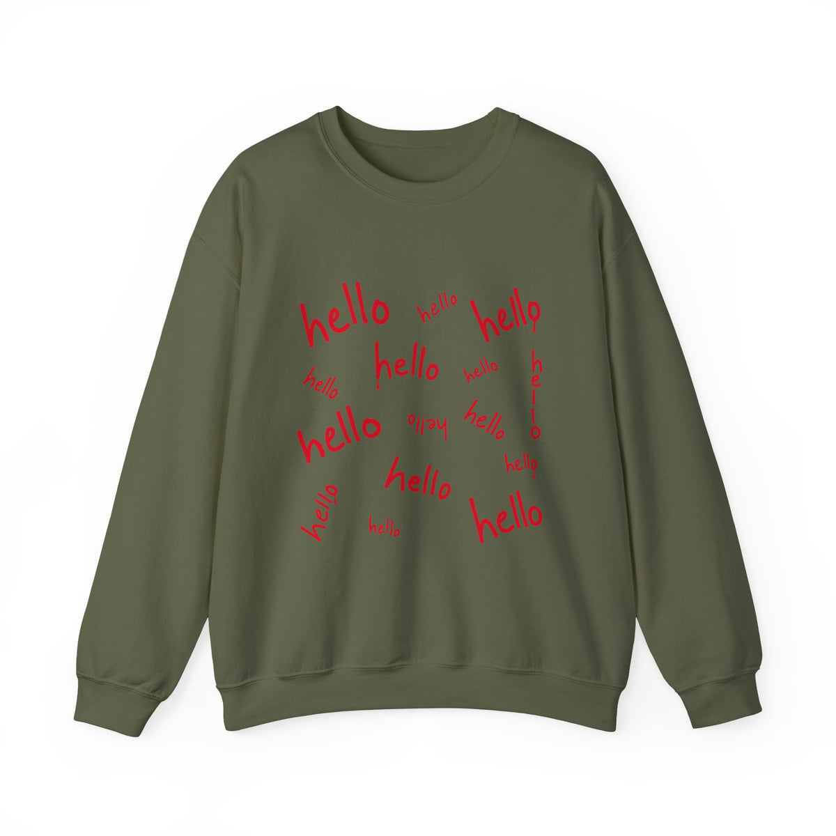 hello hello hello hello — Halloween Sweatshirt Gildan 18000