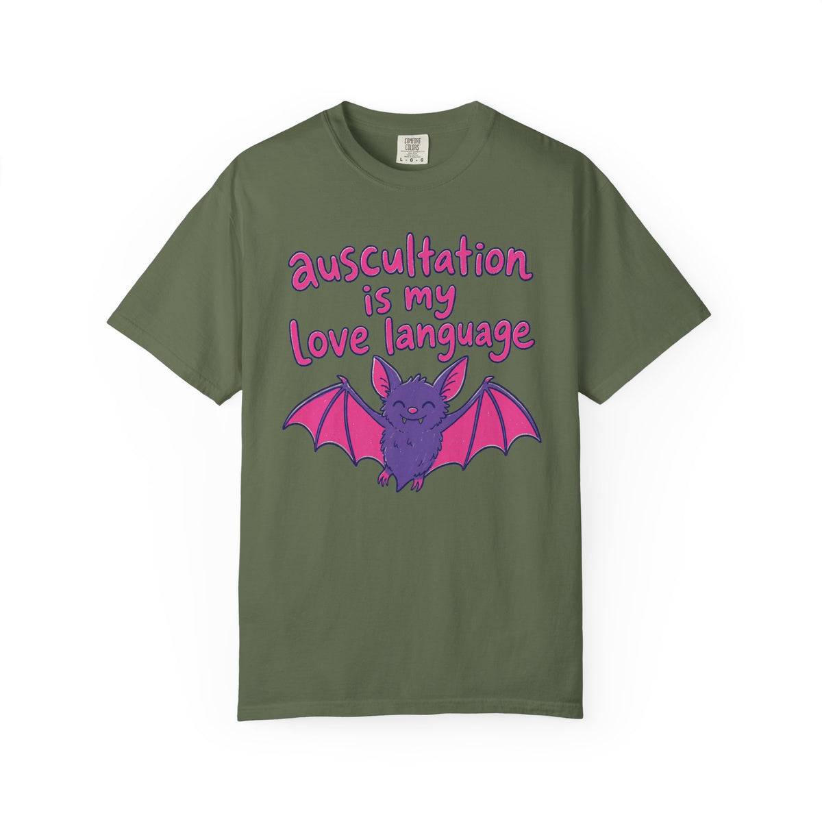 auscultation is my love language - Halloween Bat Tee