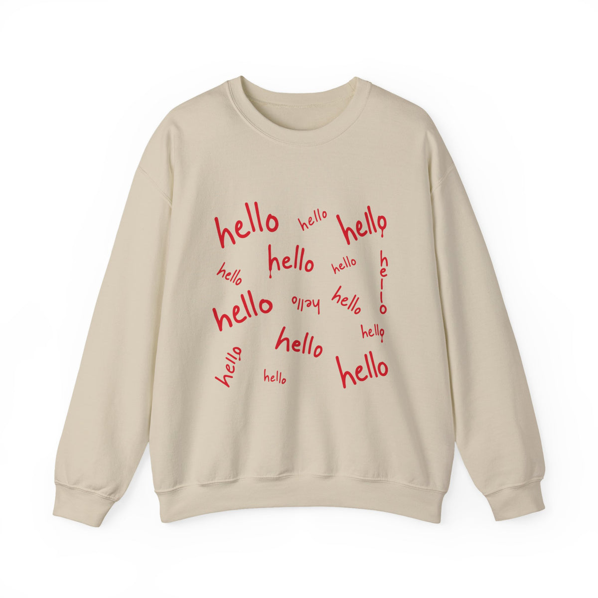 hello hello hello hello — Halloween Sweatshirt Gildan 18000