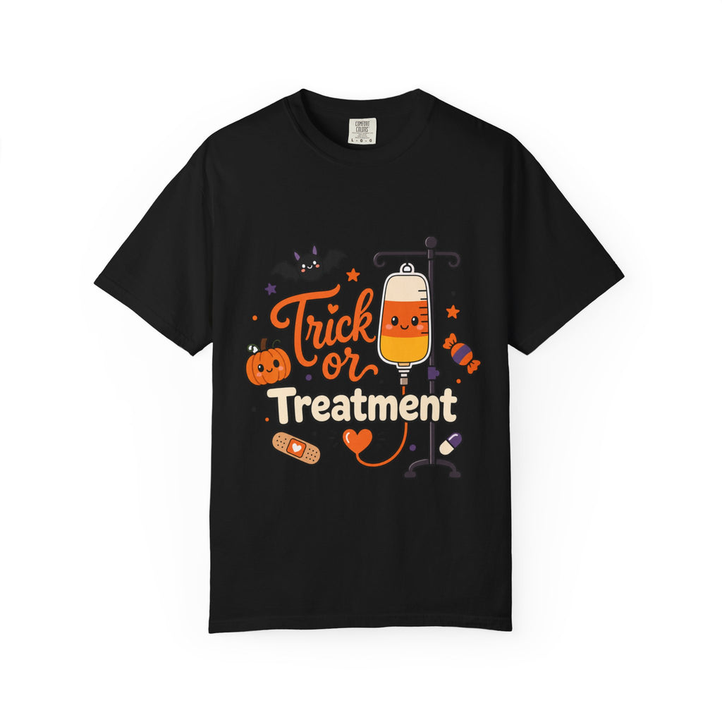 Trick or Treatment — Cute Kids IV Halloween Tee Comfort Colors