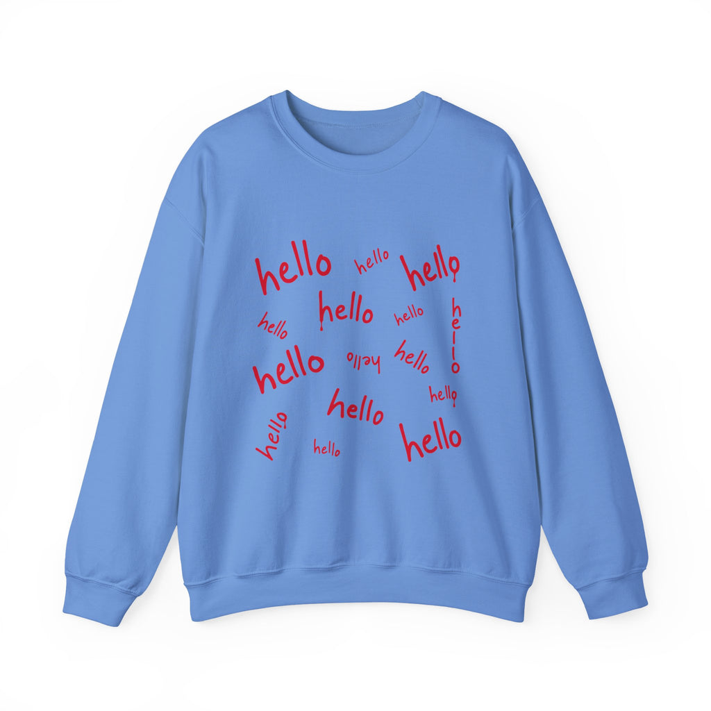 hello hello hello hello — Halloween Sweatshirt Gildan 18000