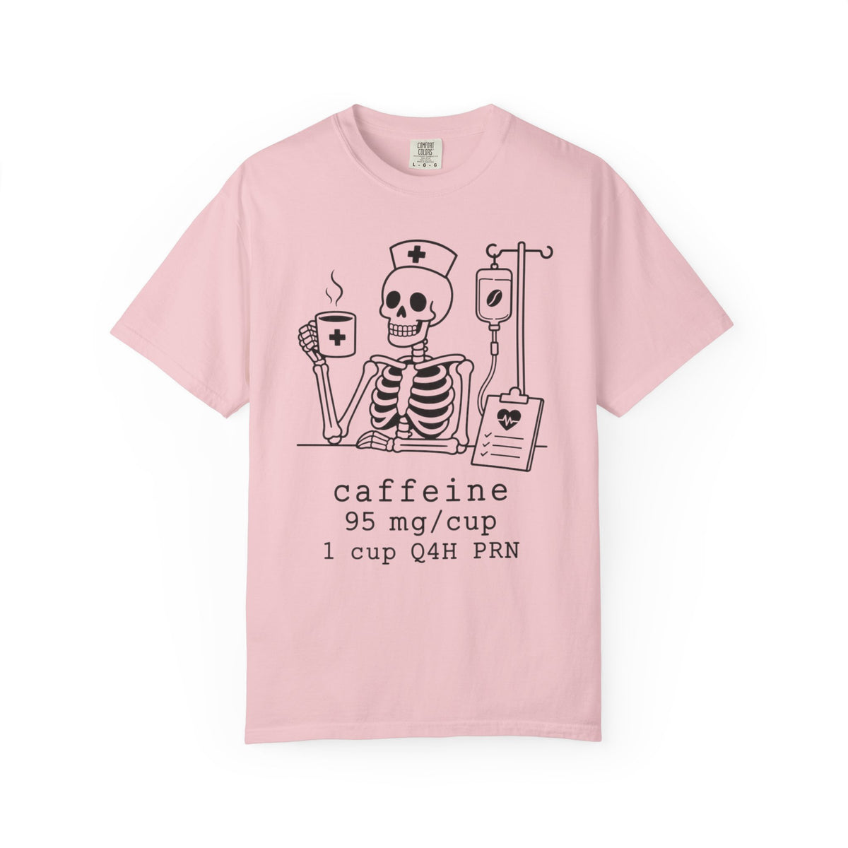 caffeine 95 mg/cup 1 cup Q4H PRN — Halloween Skeleton Coffee Tee