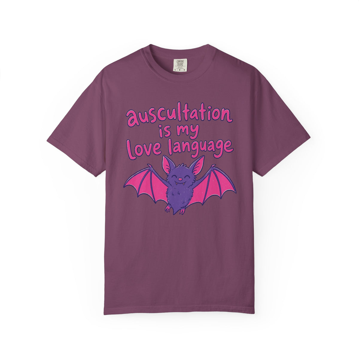 auscultation is my love language - Halloween Bat Tee