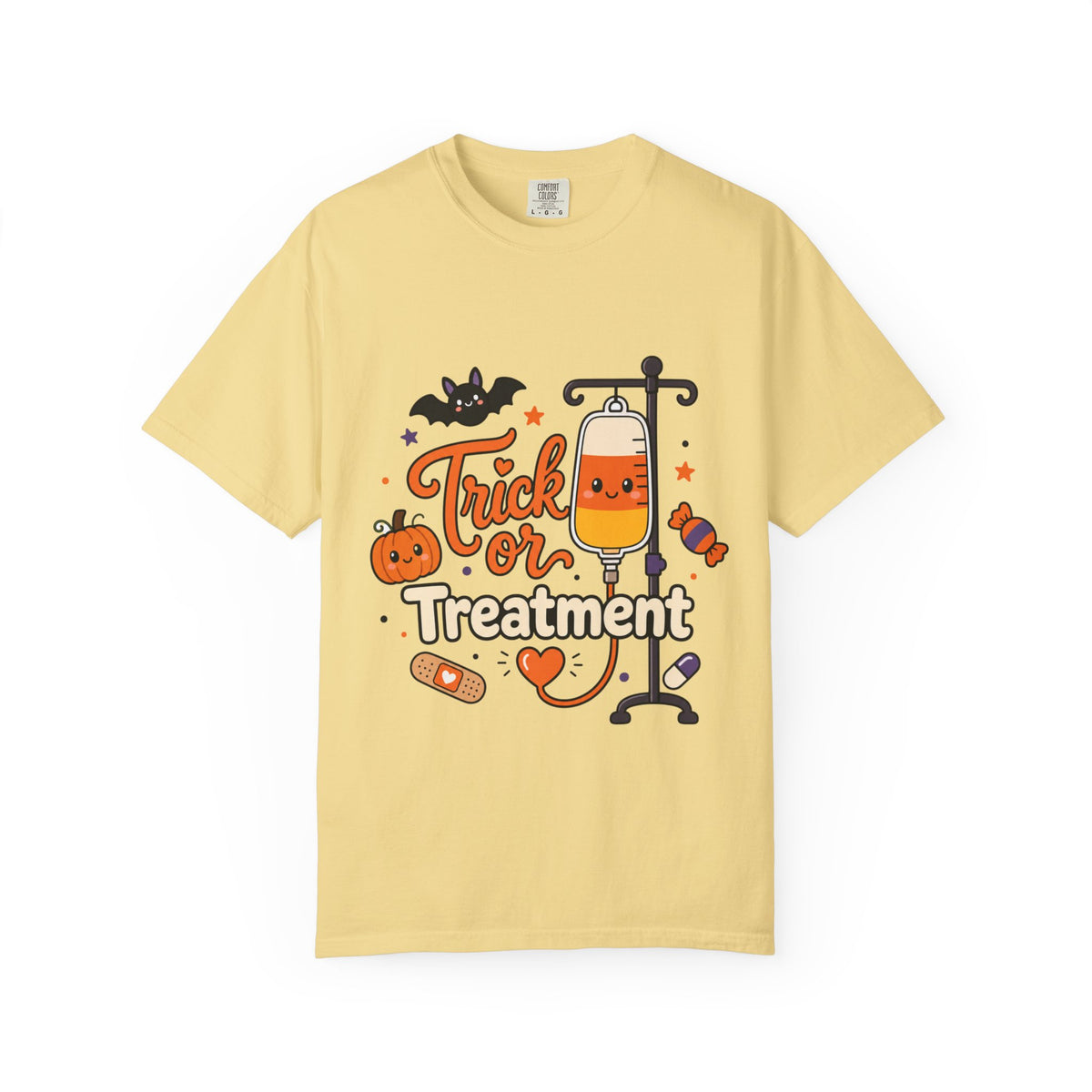Trick or Treatment — Cute Kids IV Halloween Tee Comfort Colors