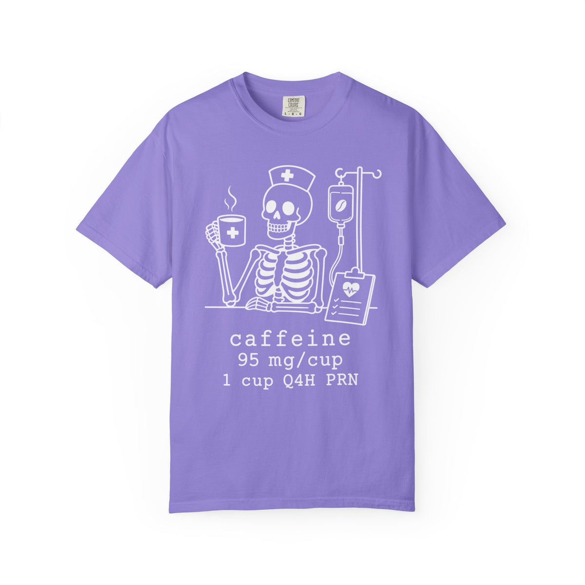 caffeine 95 mg/cup 1 cup Q4H PRN — Halloween Skeleton Coffee Tee