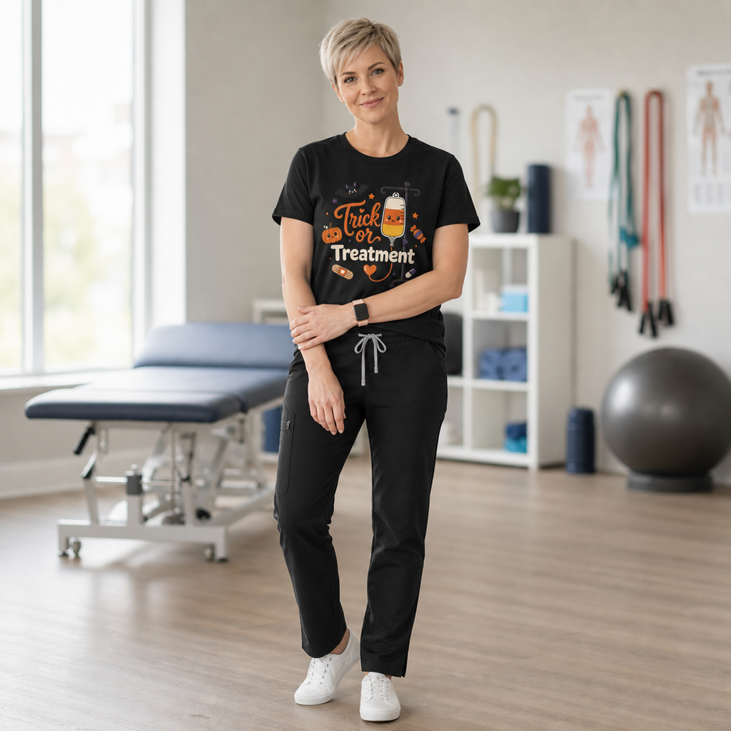 Trick or Treatment — Cute Kids IV Halloween Tee Comfort Colors