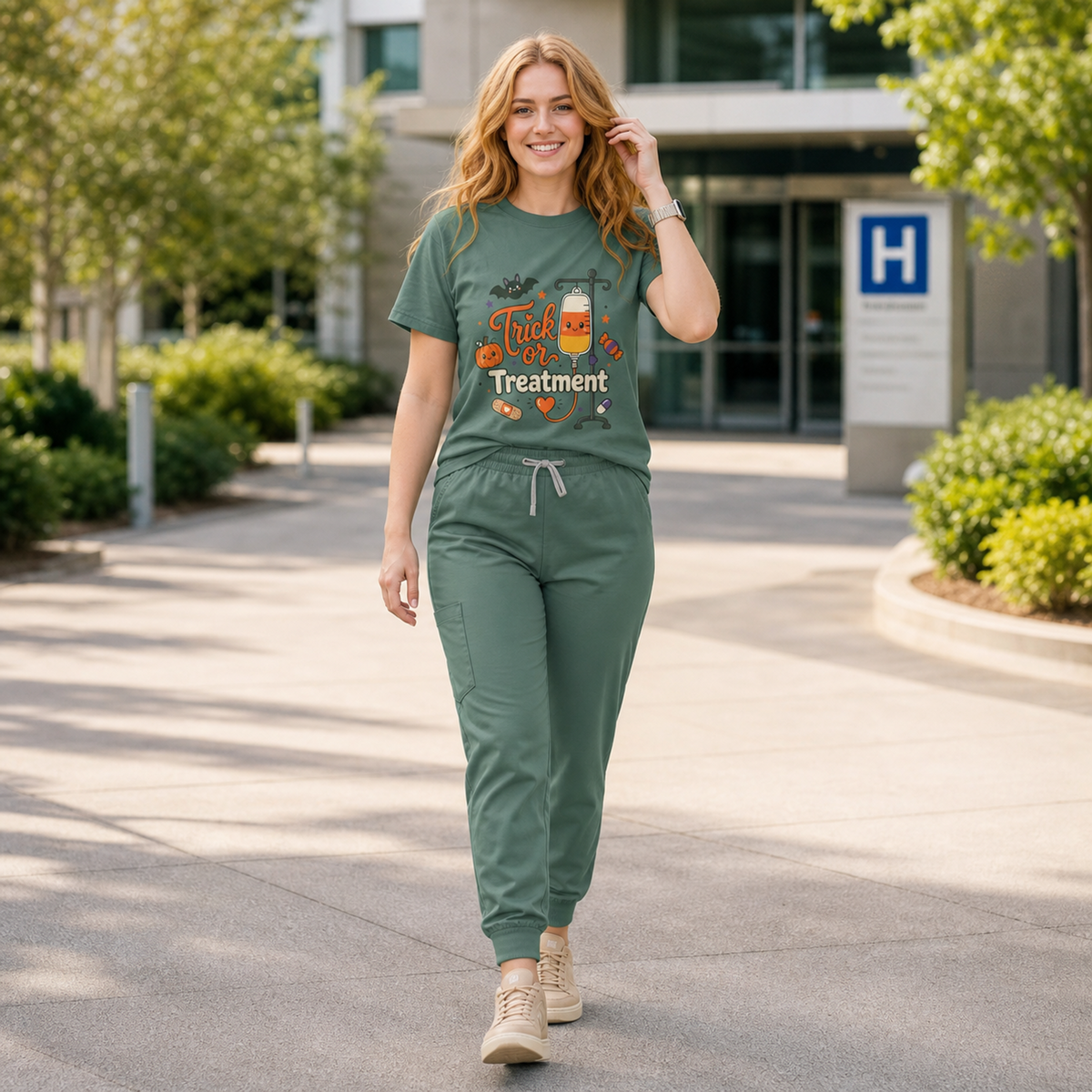 Trick or Treatment — Cute Kids IV Halloween Tee Comfort Colors