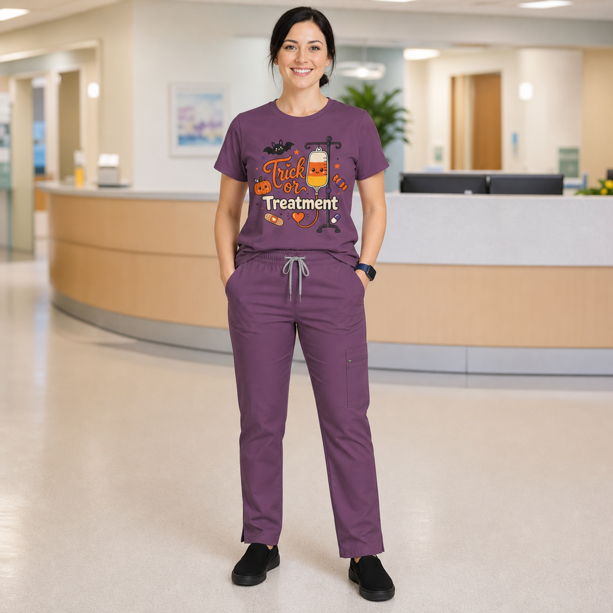 Trick or Treatment — Cute Kids IV Halloween Tee Comfort Colors