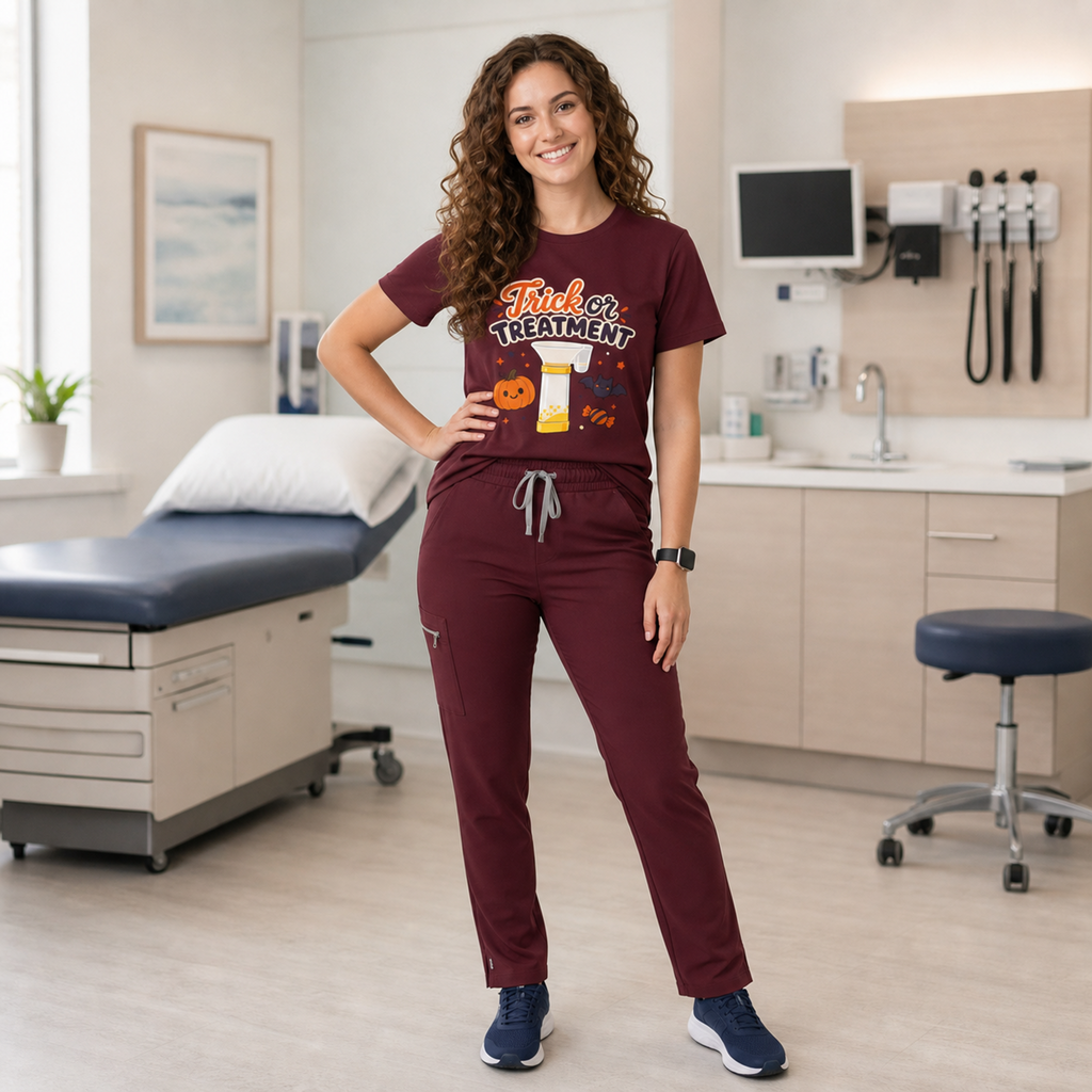 Trick or Treatment — Cute Kids Respiratory Halloween Tee Bella+Canvas