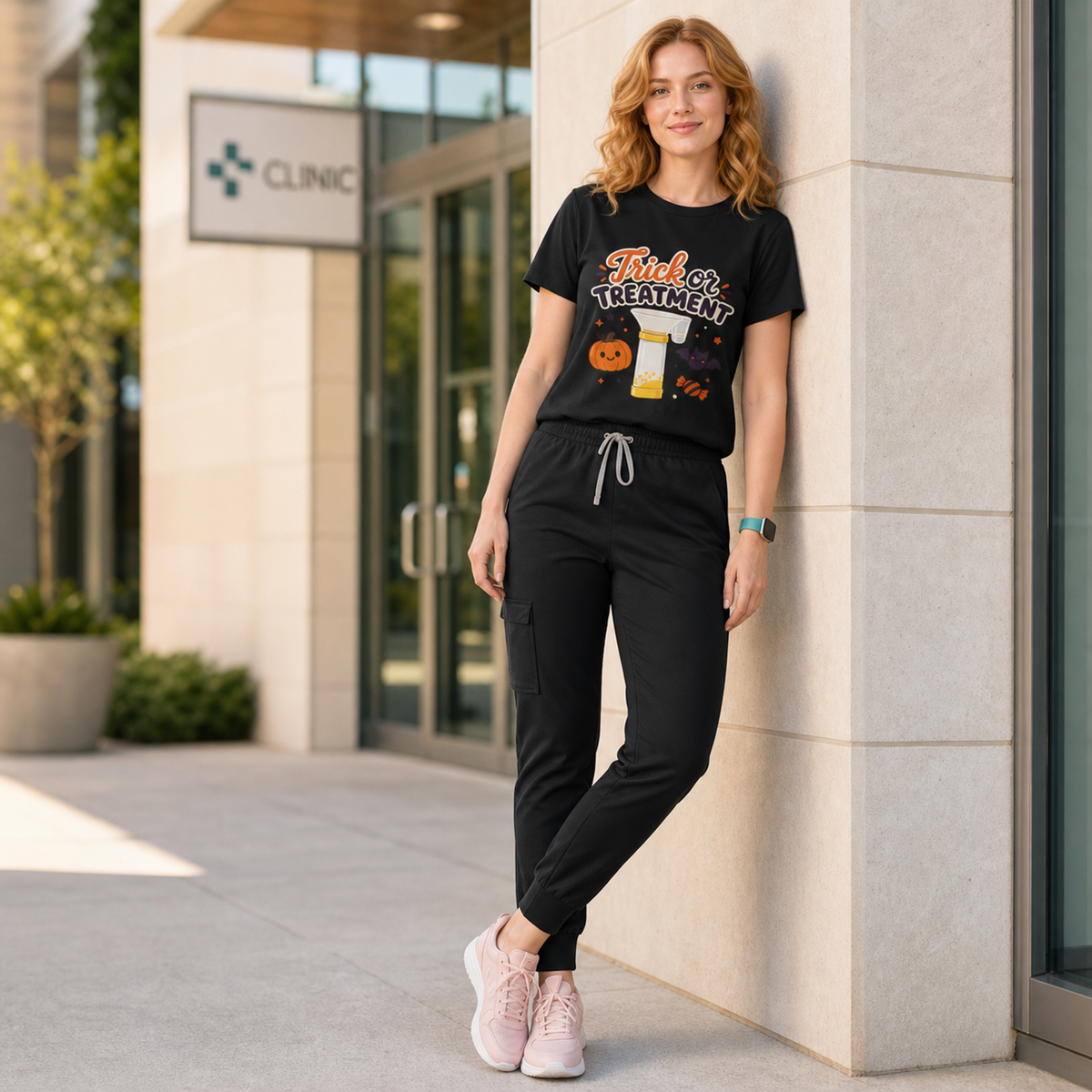 Trick or Treatment — Cute Kids Respiratory Halloween Tee Bella+Canvas