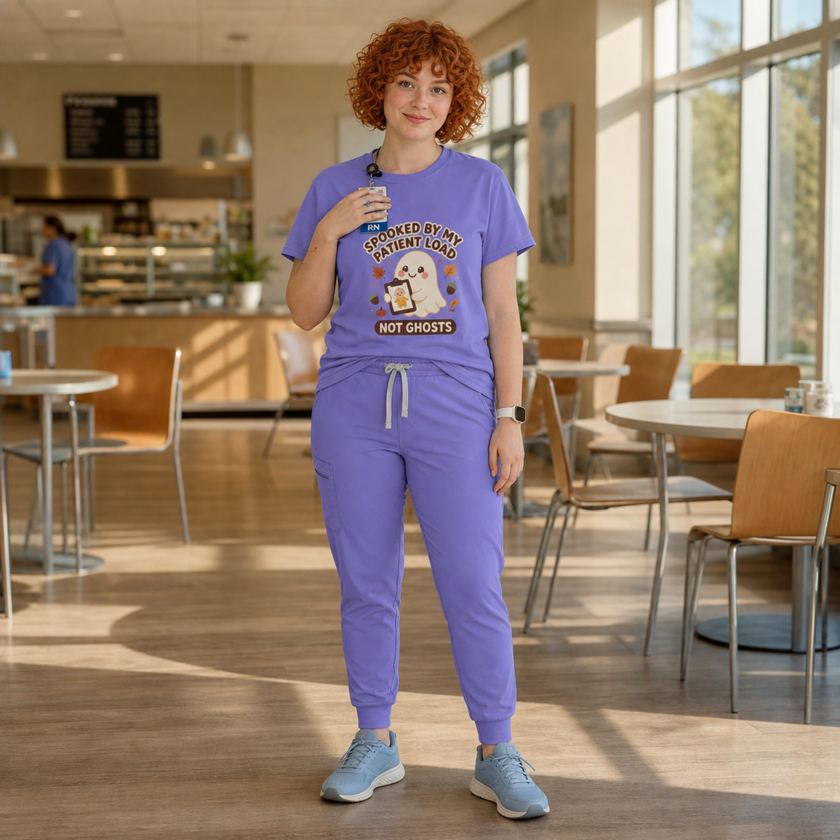 Spooked By My Patient Load Not Ghosts — Cute Kids Halloween Tee Comfort Colors