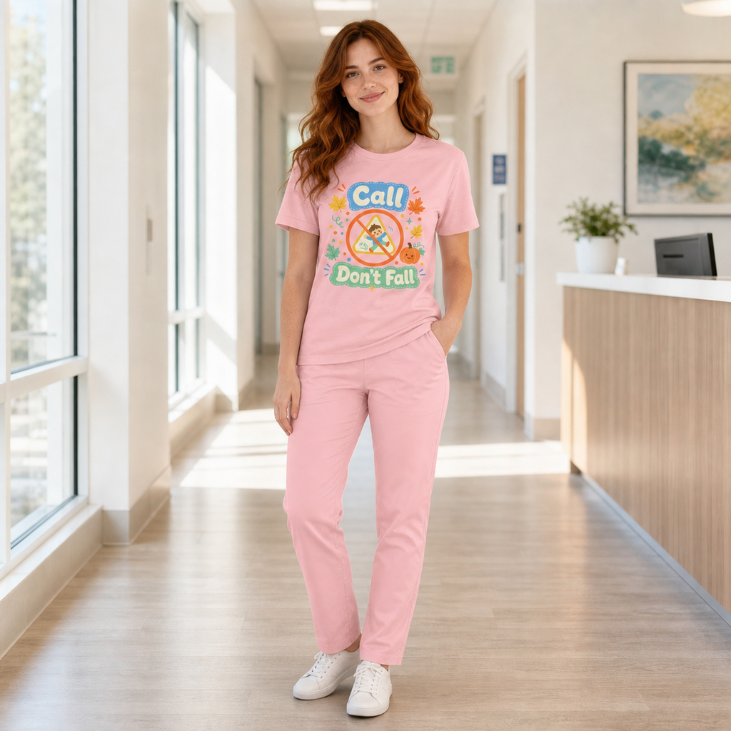 Call Don’t Fall — Cute Kids Safety Autumn Tee Bella+Canvas