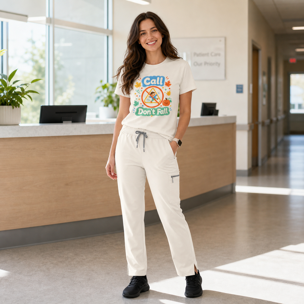 Call Don’t Fall — Cute Kids Safety Autumn Tee Bella+Canvas