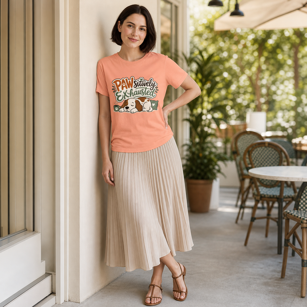 Pawsitively Exhausted - Sleepy Puppy Autumn Tee Bella+Canvas