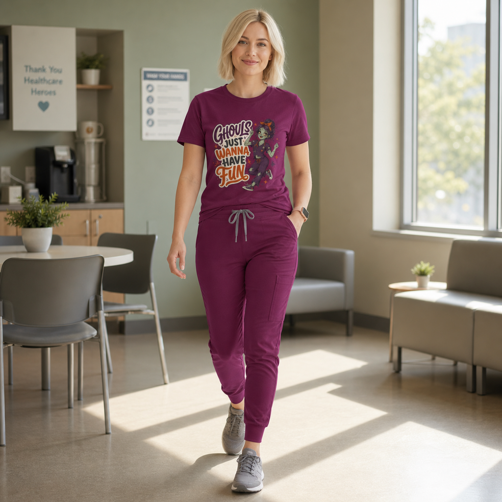 Ghouls Just Wanna Have Fun Tee - Halloween Nurse Tee Gildan 5000