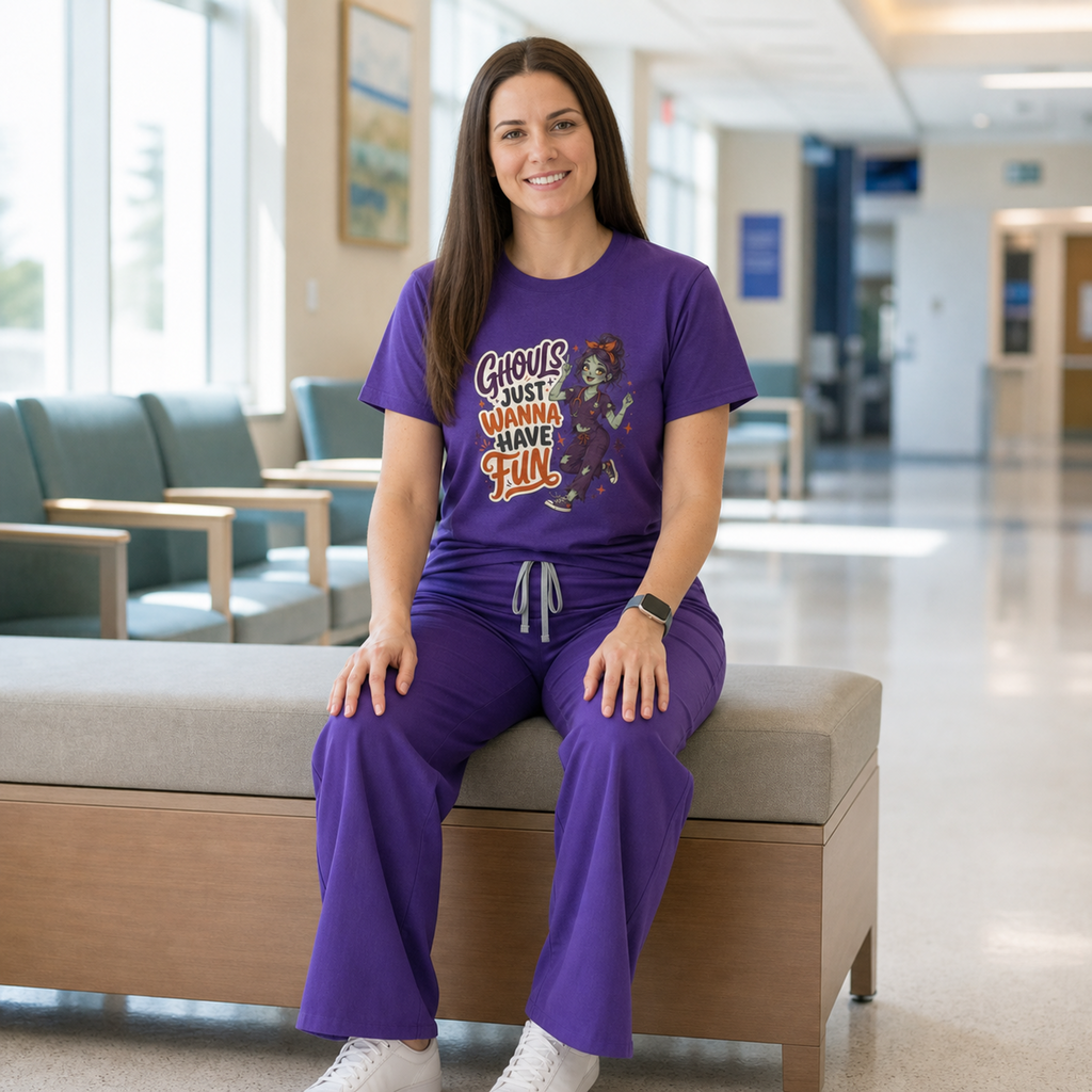 Ghouls Just Wanna Have Fun Tee - Halloween Nurse Tee Gildan 5000