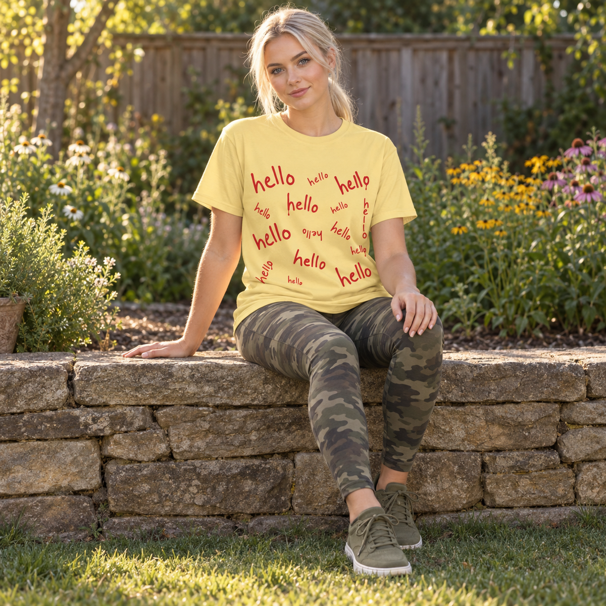 hello hello hello hello —  Halloween Tee Comfort Colors