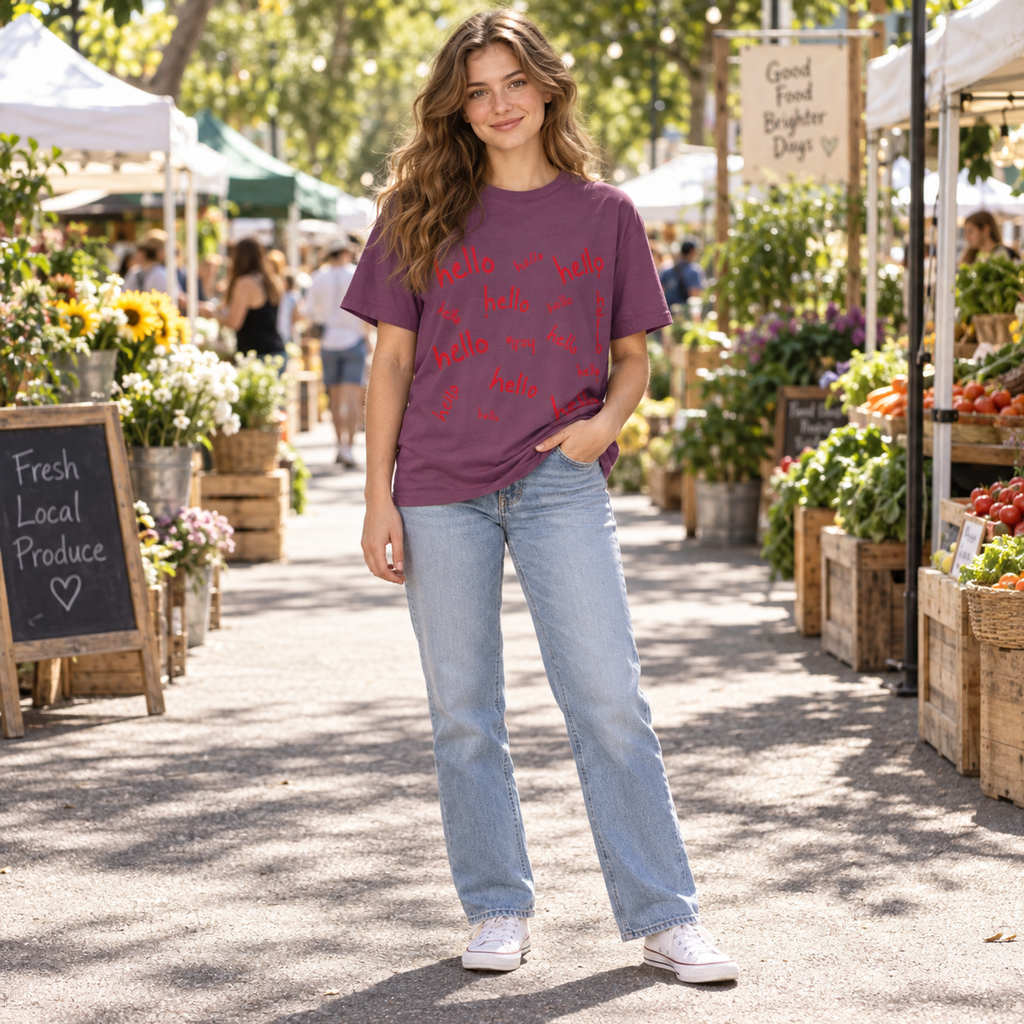 hello hello hello hello —  Halloween Tee Comfort Colors