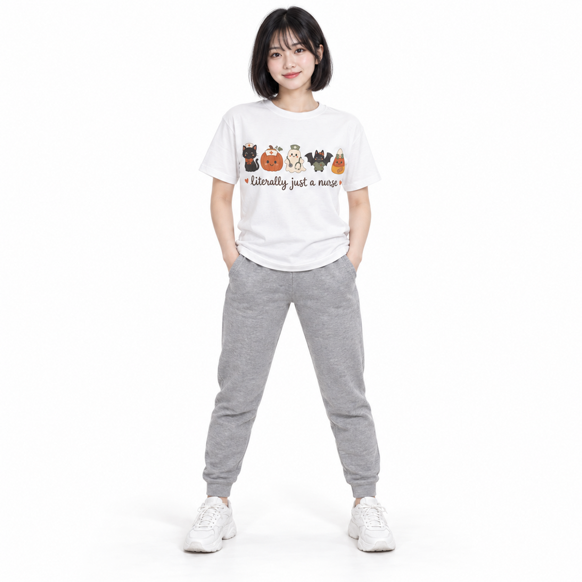 literally just a nurse — Cute Halloween Tee