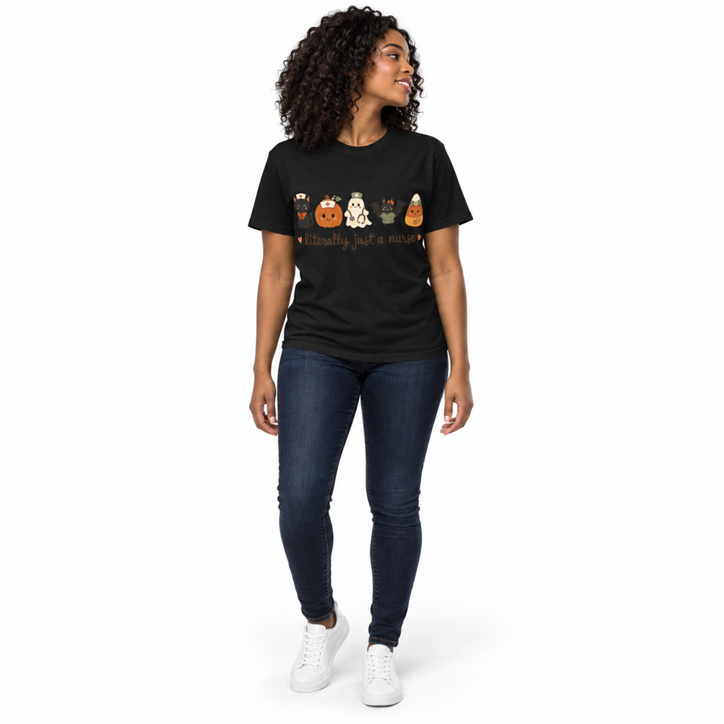 literally just a nurse — Cute Halloween Tee