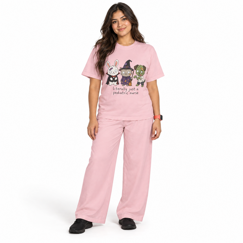 literally just a pediatric nurse — Cute Spooky Halloween Tee