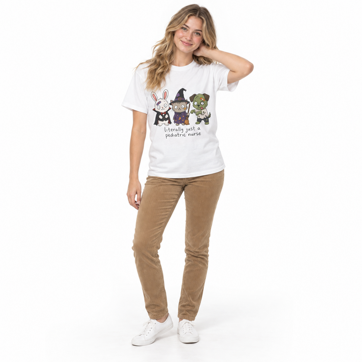 literally just a pediatric nurse — Cute Spooky Halloween Tee