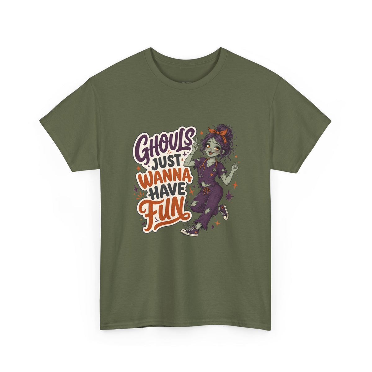 Ghouls Just Wanna Have Fun Tee - Halloween Nurse Tee Gildan 5000