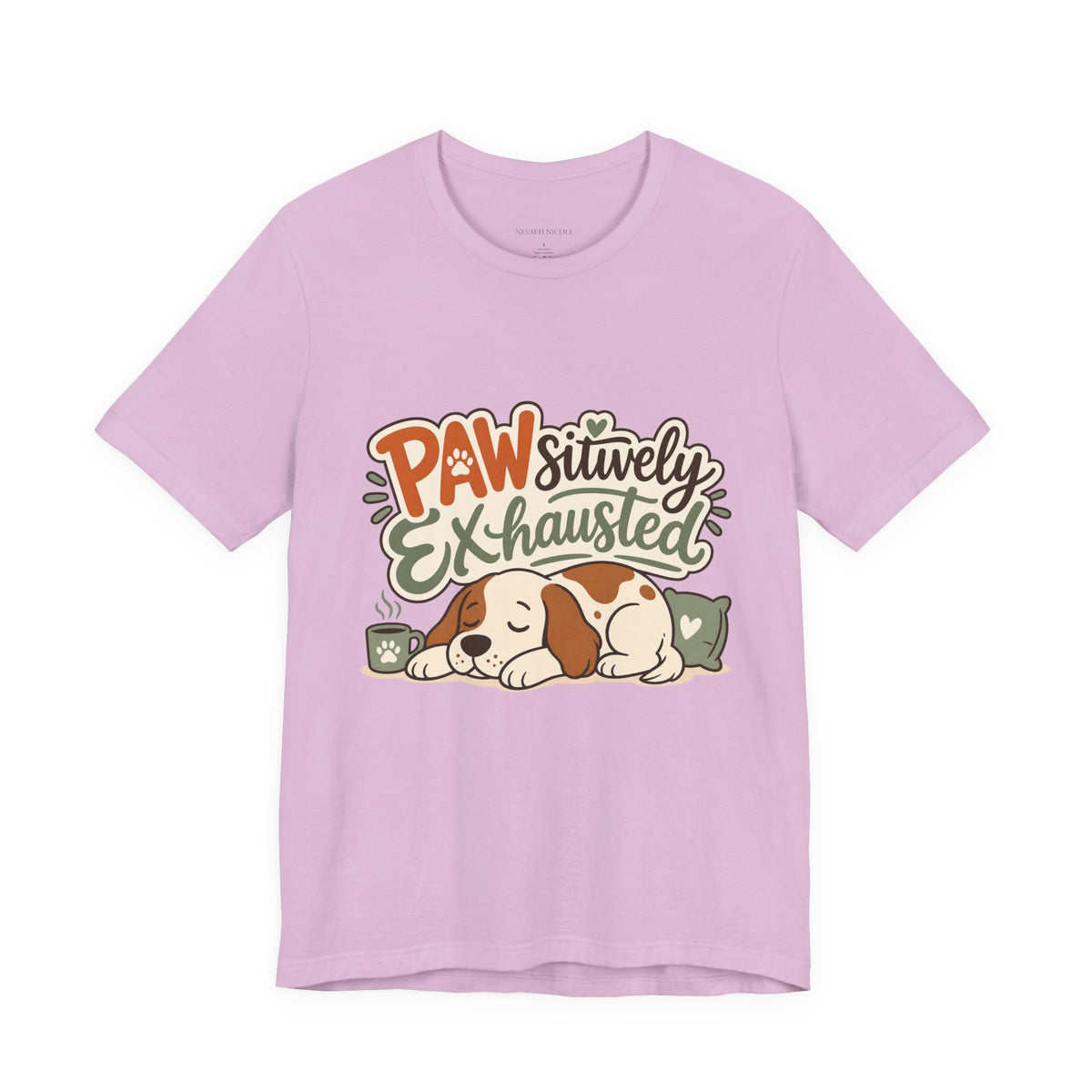 Pawsitively Exhausted - Sleepy Puppy Autumn Tee Bella+Canvas