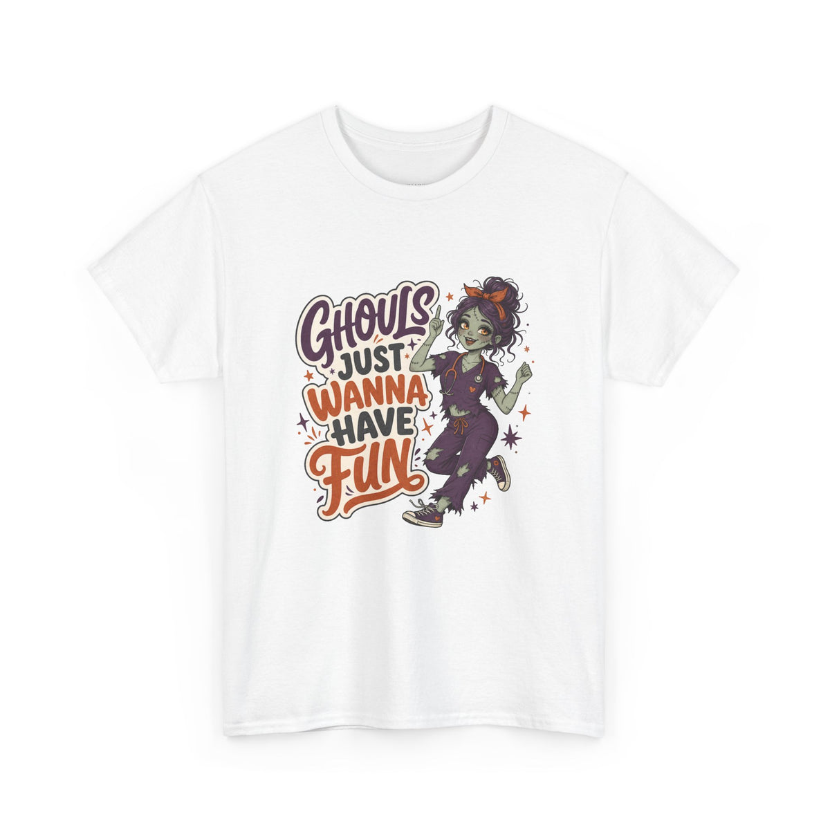 Ghouls Just Wanna Have Fun Tee - Halloween Nurse Tee Gildan 5000
