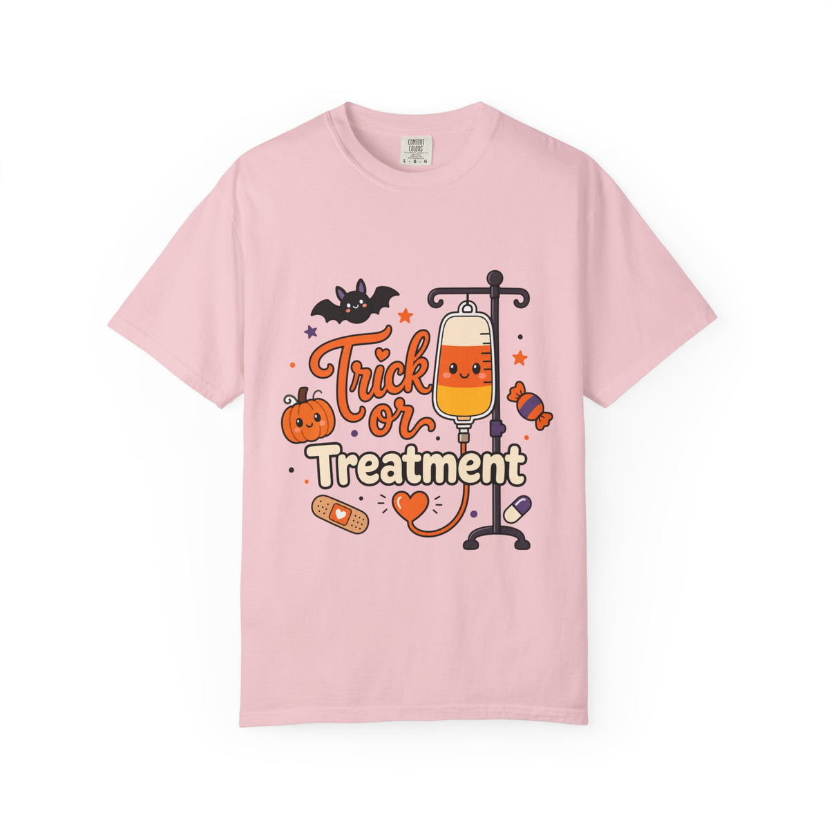 Trick or Treatment — Cute Kids IV Halloween Tee Comfort Colors