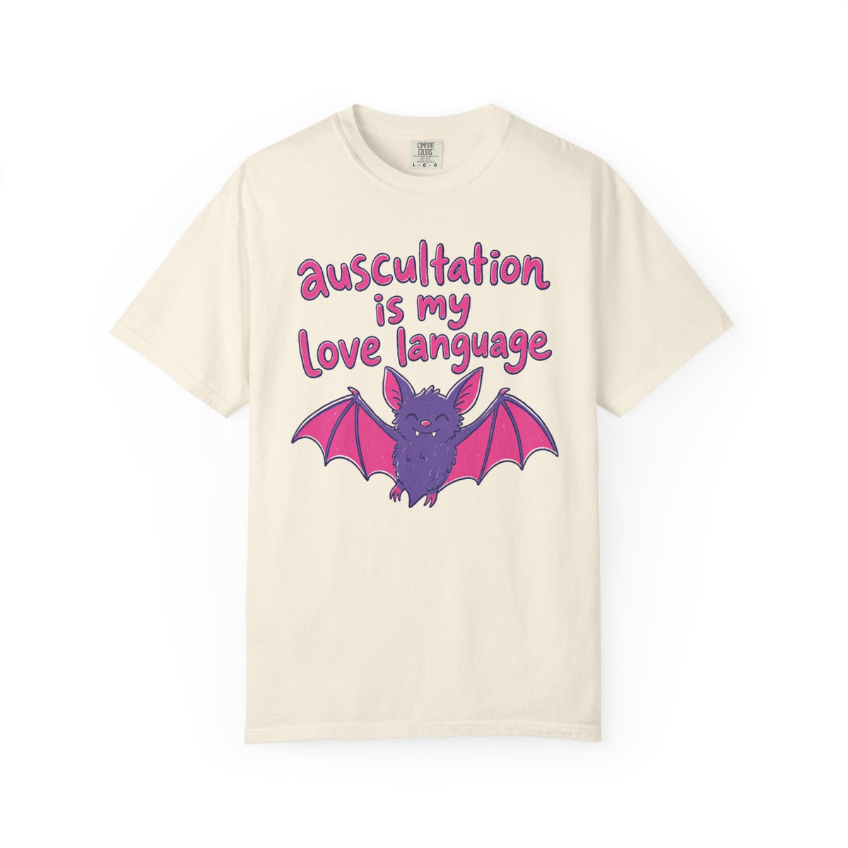 auscultation is my love language - Halloween Bat Tee
