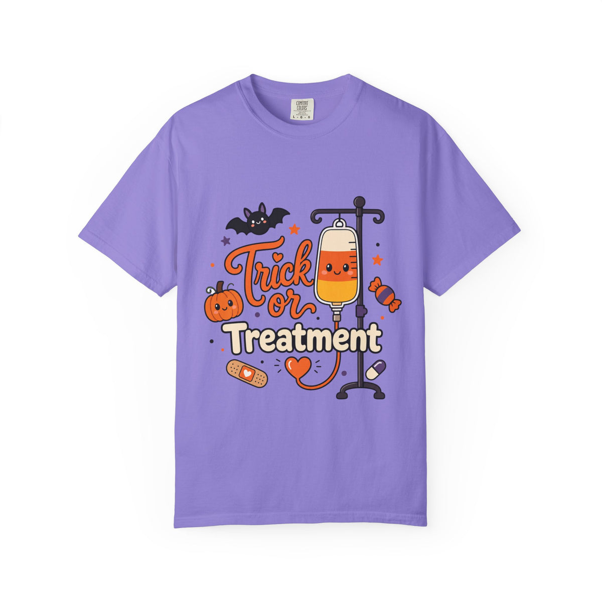 Trick or Treatment — Cute Kids IV Halloween Tee Comfort Colors