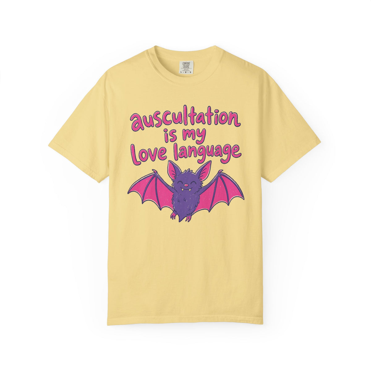 auscultation is my love language - Halloween Bat Tee