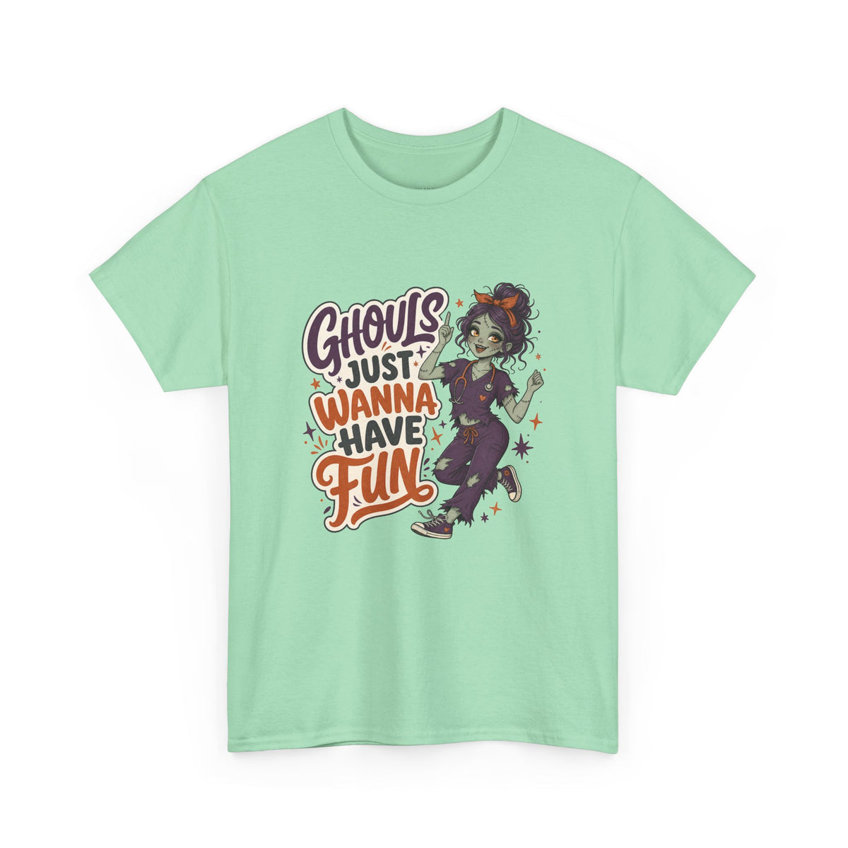 Ghouls Just Wanna Have Fun Tee - Halloween Nurse Tee Gildan 5000