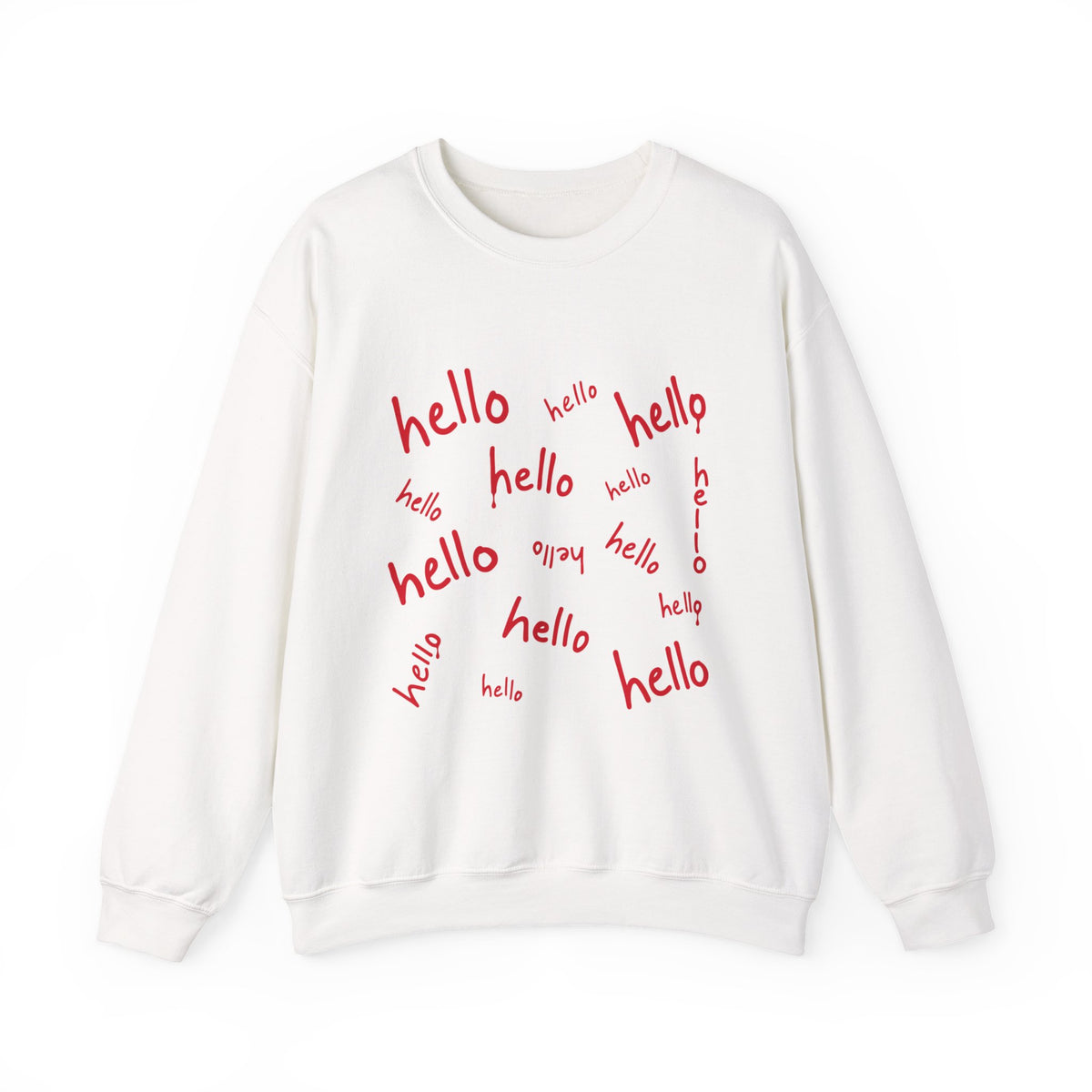 hello hello hello hello — Halloween Sweatshirt Gildan 18000