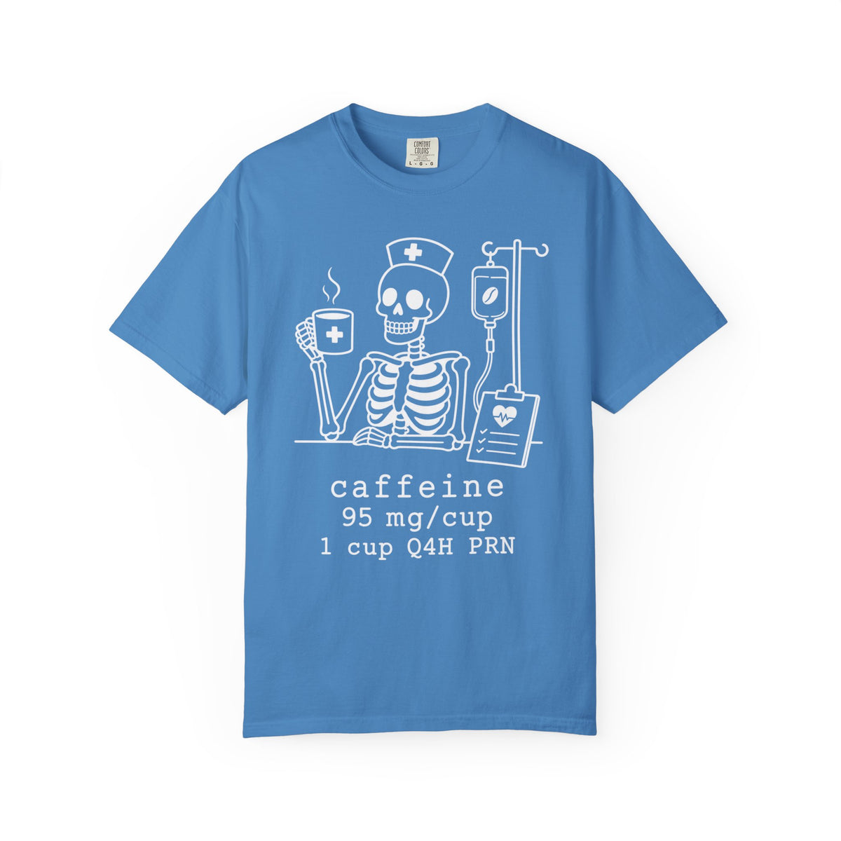 caffeine 95 mg/cup 1 cup Q4H PRN — Halloween Skeleton Coffee Tee