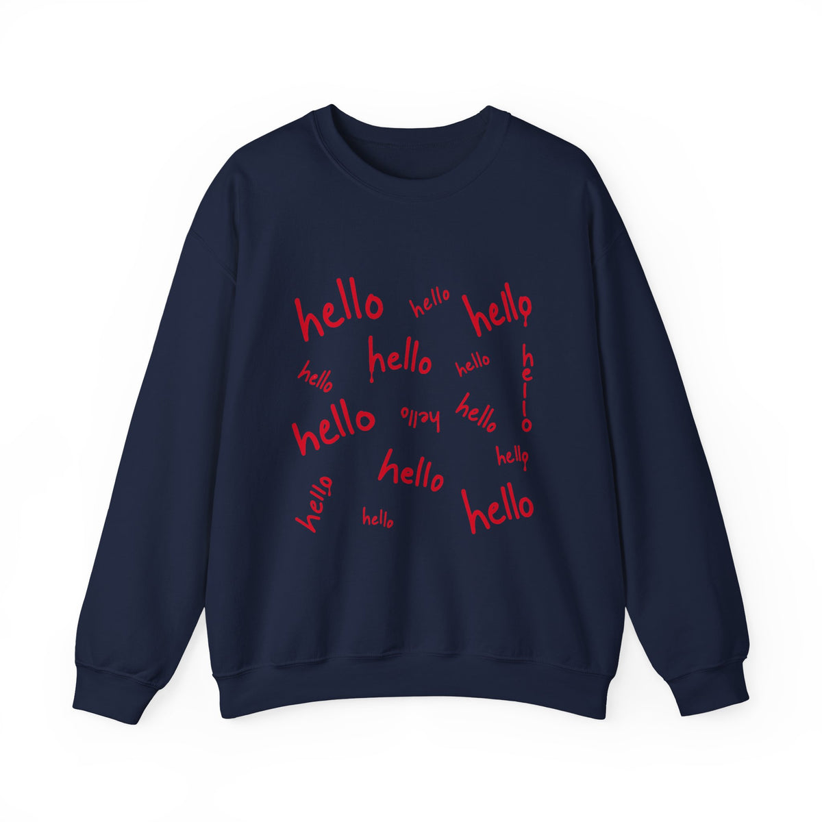 hello hello hello hello — Halloween Sweatshirt Gildan 18000
